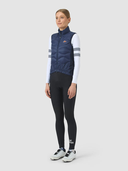 CAFÉ DU CYCLISTE Alexia Thermal Gilet - Navy