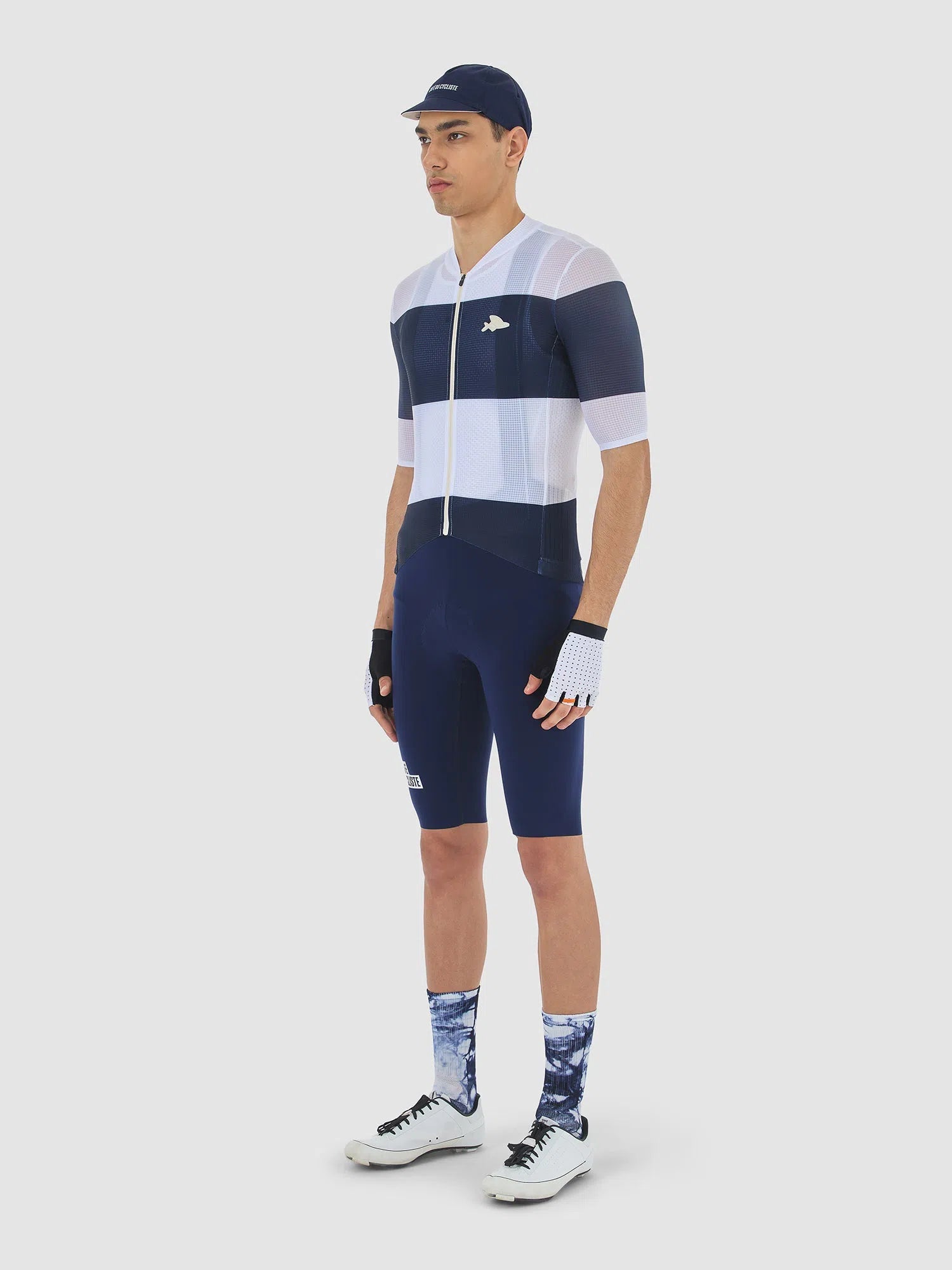 CAFE DU CYCLISTE Angeline V2 Race Jersey - Navy/White