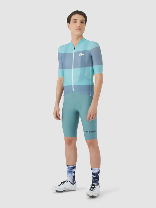 CAFE DU CYCLISTE Angeline V2 Race Jersey - Riviera Blue/Deep Water