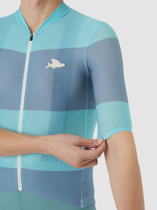 CAFE DU CYCLISTE Angeline V2 Race Jersey - Riviera Blue/Deep Water
