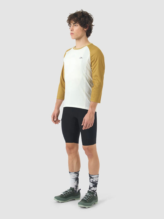 CAFE DU CYCLISTE Barbara Lightweight Jersey - Golden Olive