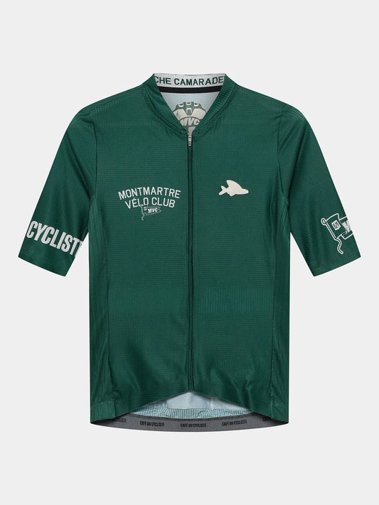 CAFÉ DU CYCLISTE Bergida MVC Jersey - Dark Green