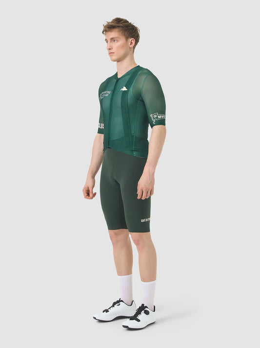 CAFÉ DU CYCLISTE Bergida MVC Jersey - Dark Green