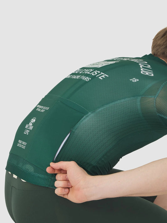 CAFÉ DU CYCLISTE Bergida MVC Jersey - Dark Green