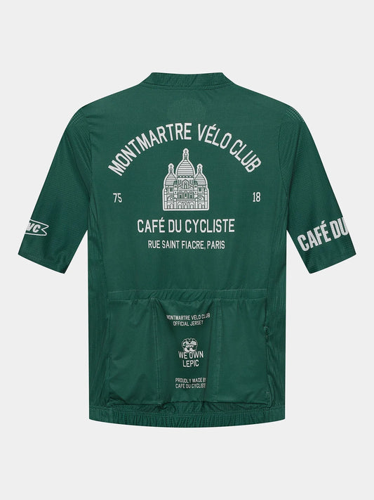 CAFÉ DU CYCLISTE Bergida MVC Jersey - Dark Green