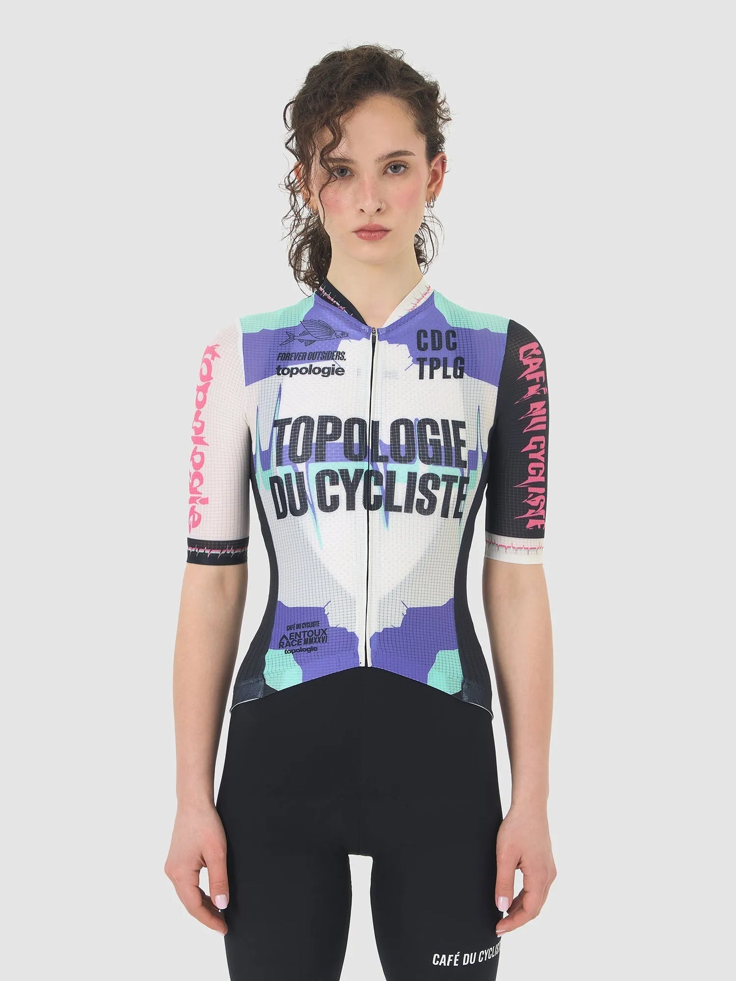 CAFÉ DU CYCLISTE Bergida Women Jersey - Topologie