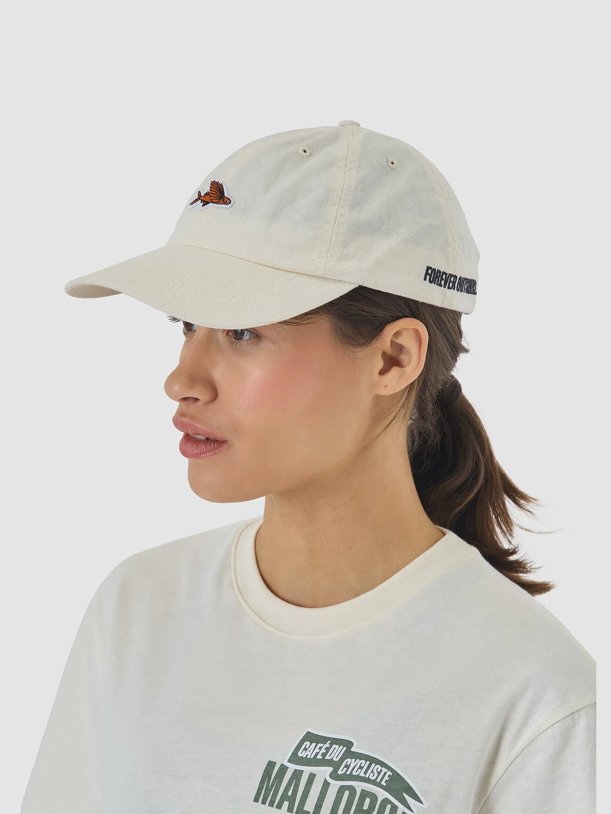 CAFÉ DU CYCLISTE Casual Cap - Chalk