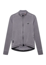 CAFE DU CYCLISTE Charlie Brushed Women Long Sleeve Jersey - Cold Dye Charcoal