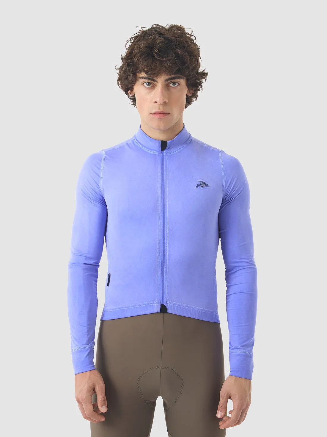 CAFE DU CYCLISTE Charlie Long Sleeve Brushed Jersey - Cold Dye Verbena