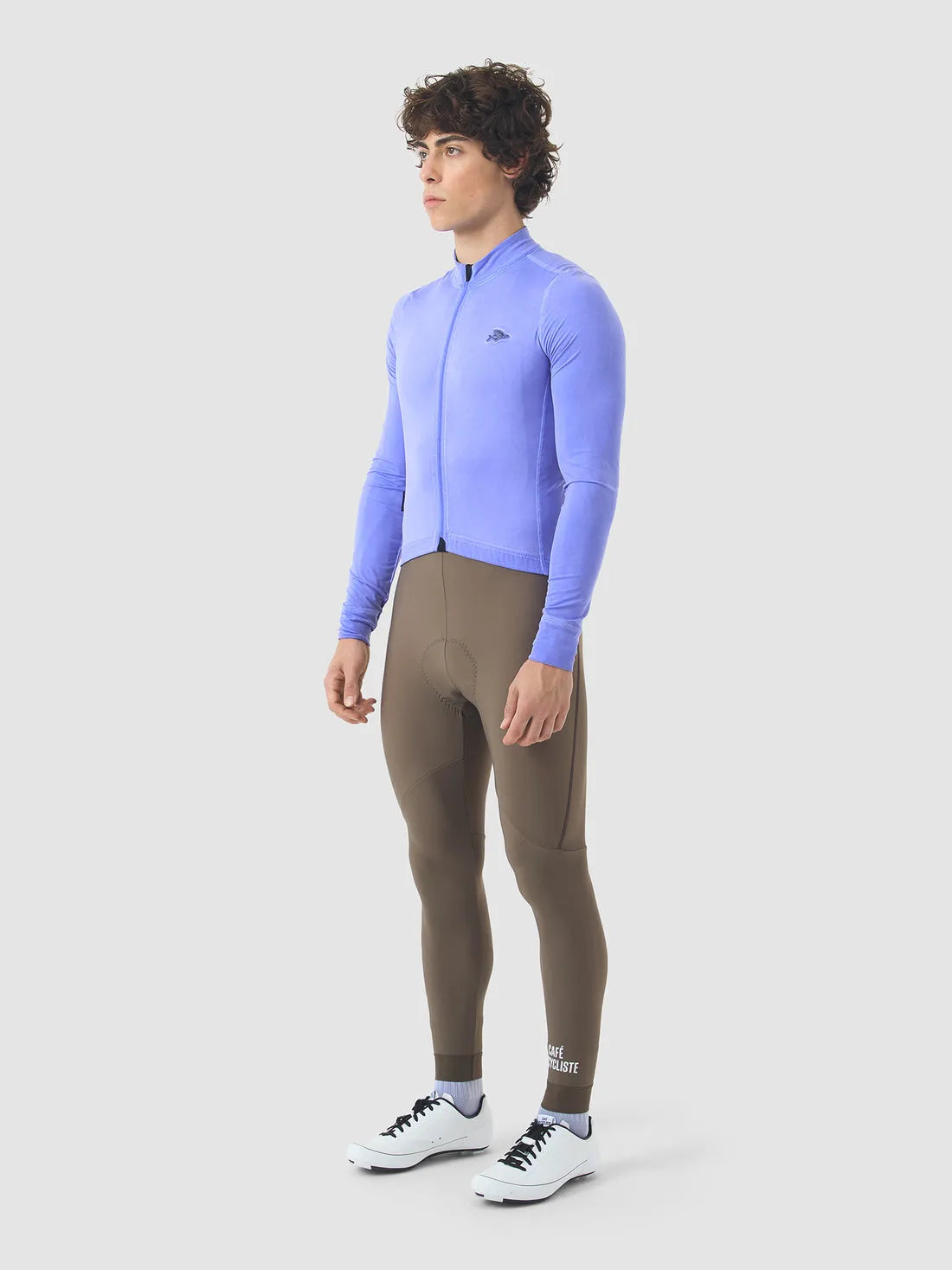 CAFE DU CYCLISTE Charlie Long Sleeve Brushed Jersey - Cold Dye Verbena