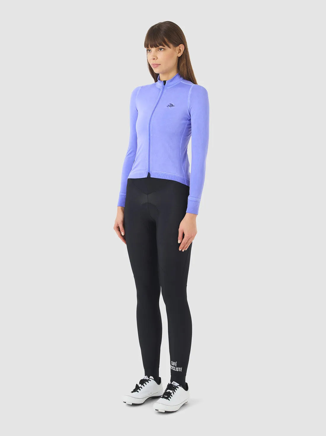 CAFE DU CYCLISTE Charlie Long Sleeve Brushed Women Jersey - Cold Dye Verbena