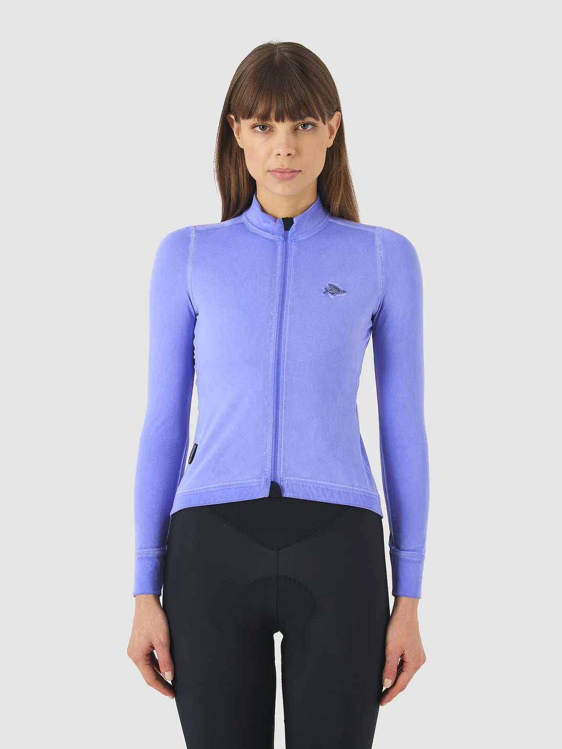 CAFE DU CYCLISTE Charlie Long Sleeve Brushed Women Jersey - Cold Dye Verbena