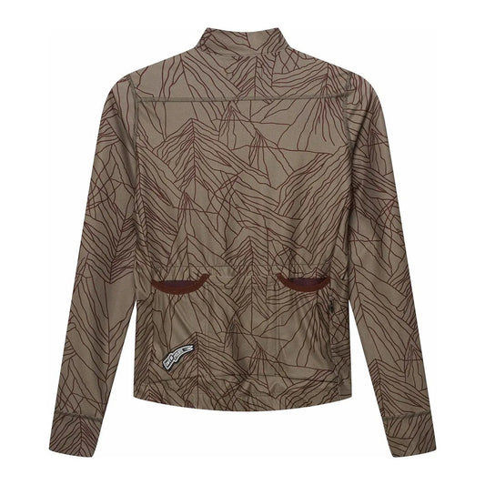 CAFÉ DU CYCLISTE Charlie Merveilles Long Sleeve Jersey - Red Moss on Carob