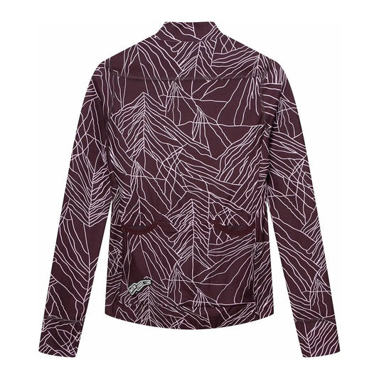 CAFÉ DU CYCLISTE Charlie Merveilles Women Long Sleeve Jersey - Pink Red Moss