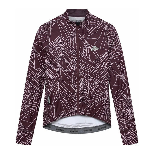 CAFÉ DU CYCLISTE Charlie Merveilles Women Long Sleeve Jersey - Pink Red Moss