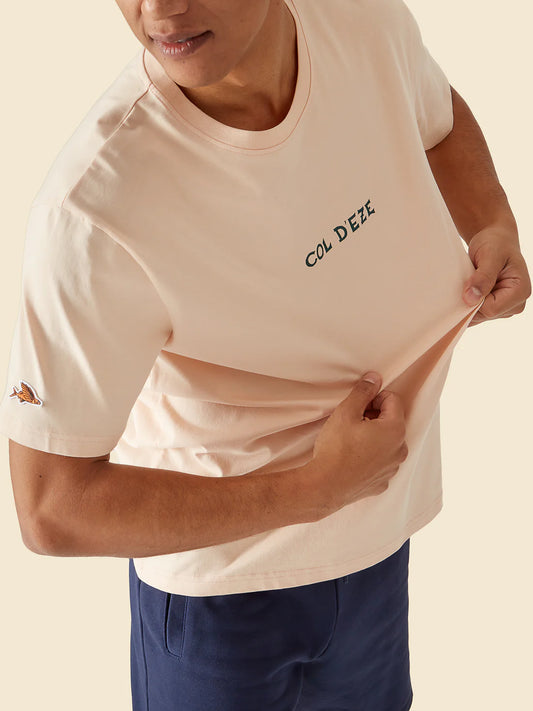 CAFE DU CYCLISTE Col Eze T-Shirt - Sand