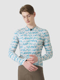 CAFÉ DU CYCLISTE Constance Men's Midweight Jersey - Deep Water