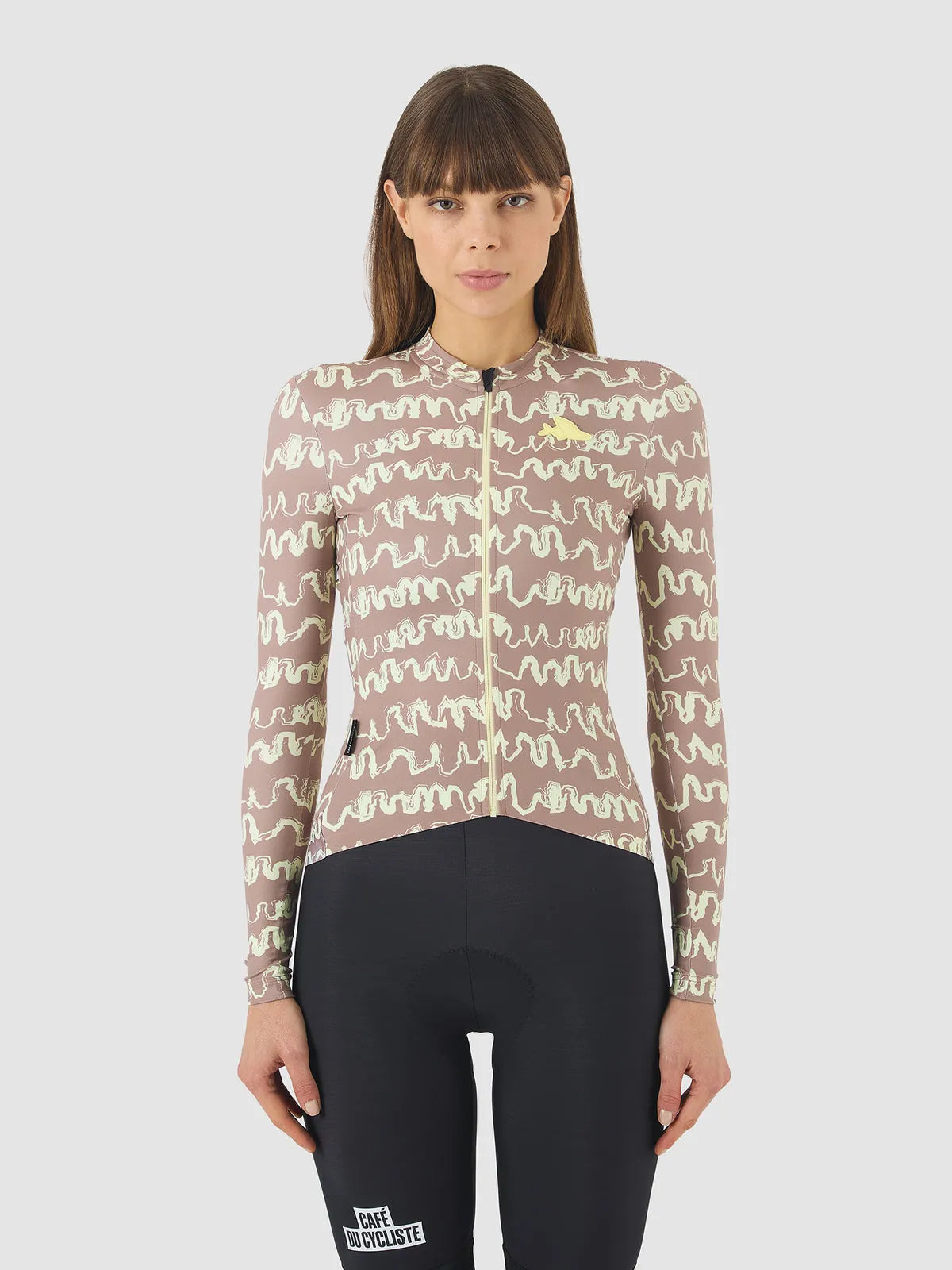 CAFÉ DU CYCLISTE Constance Women's Midweight Jersey - Naples Yellow