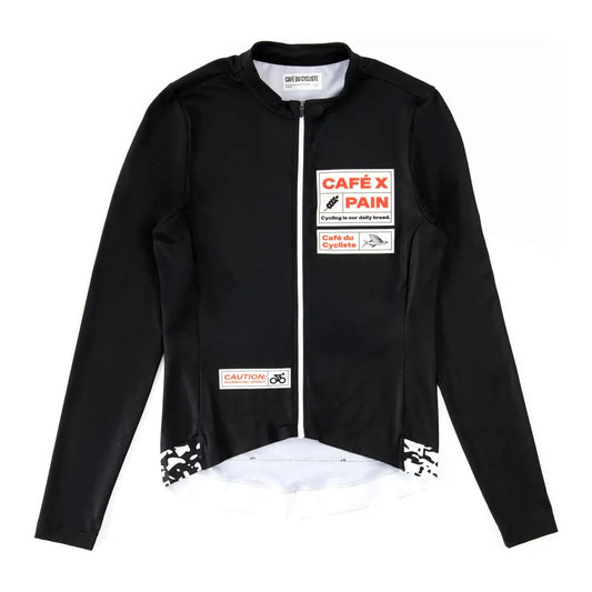 CAFÉ DU CYCLISTE Constance Pain Long Sleeve Jersey - Black