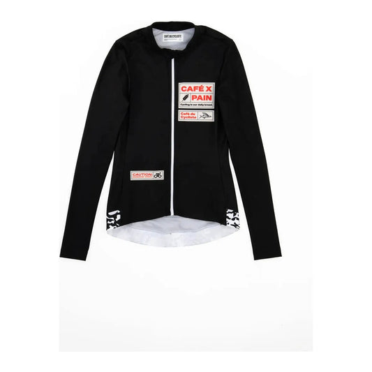 CAFÉ DU CYCLISTE Constance Pain Women Long Sleeve Jersey - Black