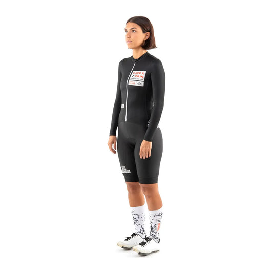 CAFÉ DU CYCLISTE Constance Pain Women Long Sleeve Jersey - Black