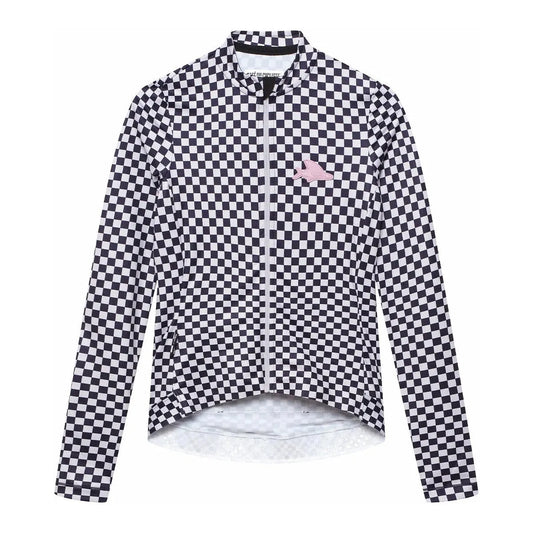 CAFÉ DU CYCLISTE Constance Women Long Sleeve Jersey - Grey Purple