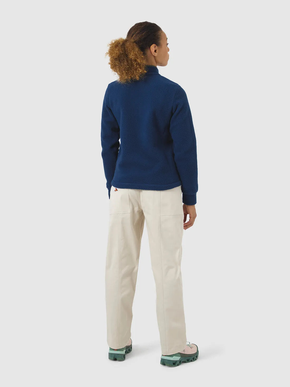 CAFE DU CYCLISTE Domitille Women Fleece Jacket - Navy
