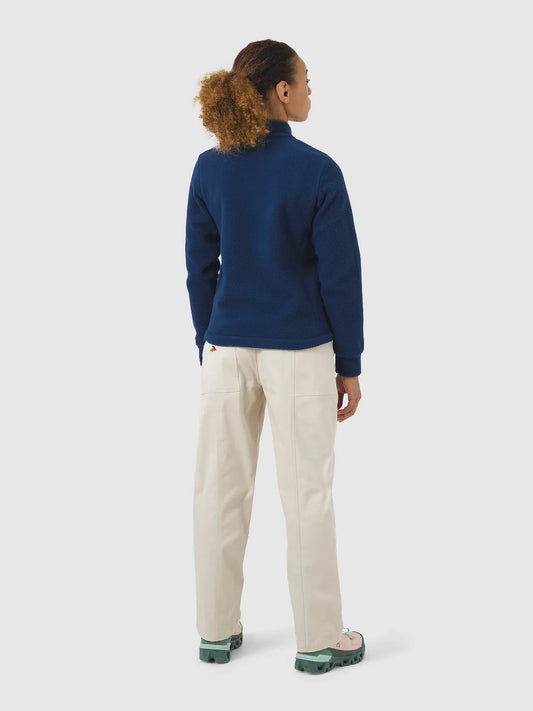 CAFE DU CYCLISTE Domitille Women Fleece Jacket - Navy