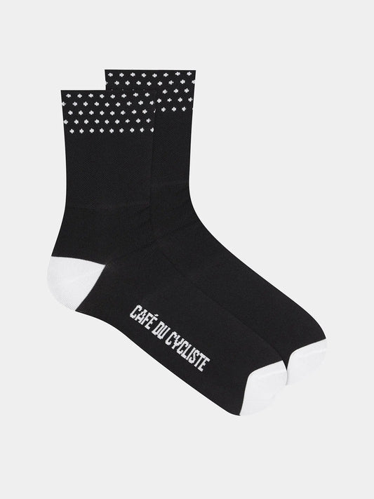 CAFÉ DU CYCLISTE Dotted Socks - Black