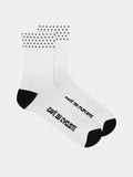 CAFÉ DU CYCLISTE Dotted Socks - White
