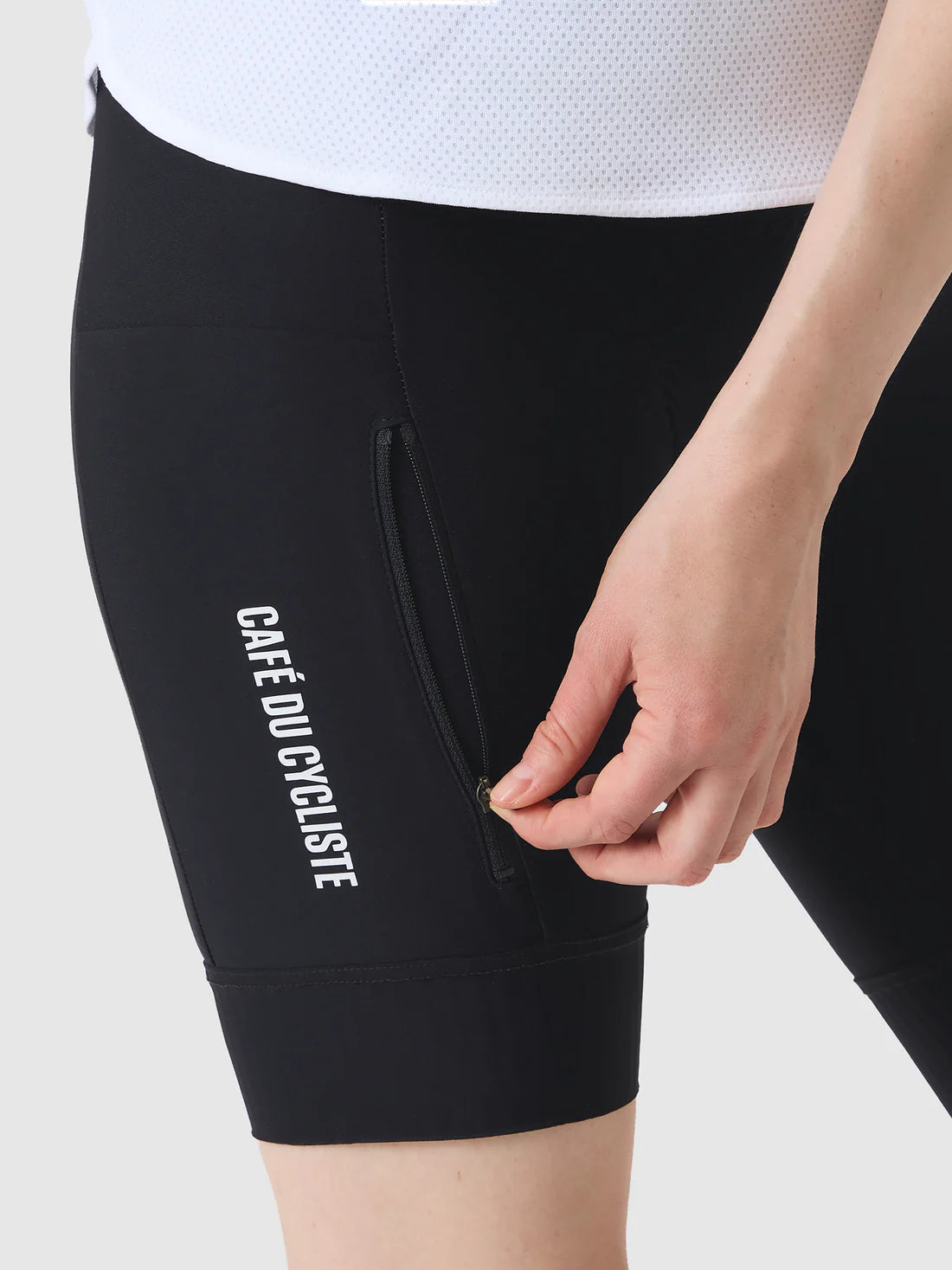 CAFE DU CYCLISTE Elsa V2 Outlands Women Cargo Bib Shorts - Black