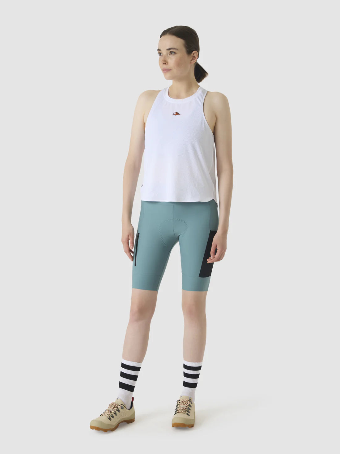 CAFE DU CYCLISTE Elsa V2 Outlands Women Cargo Bib Shorts - Deep Water