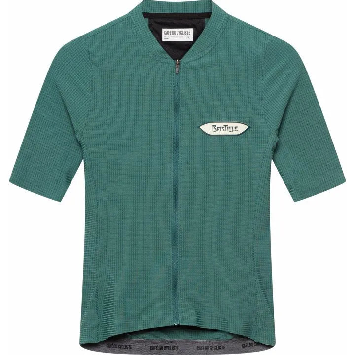 CAFÉ DU CYCLISTE Emeline Short Sleeve Jersey Men - Alpine Green