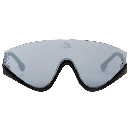 CAFE DU CYCLISTE Eyewear Emile Mirrored Sports Sunglasses - Black