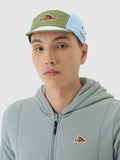 CAFE DU CYCLISTE Gravel Summer Cap - Khaki Ice Blue