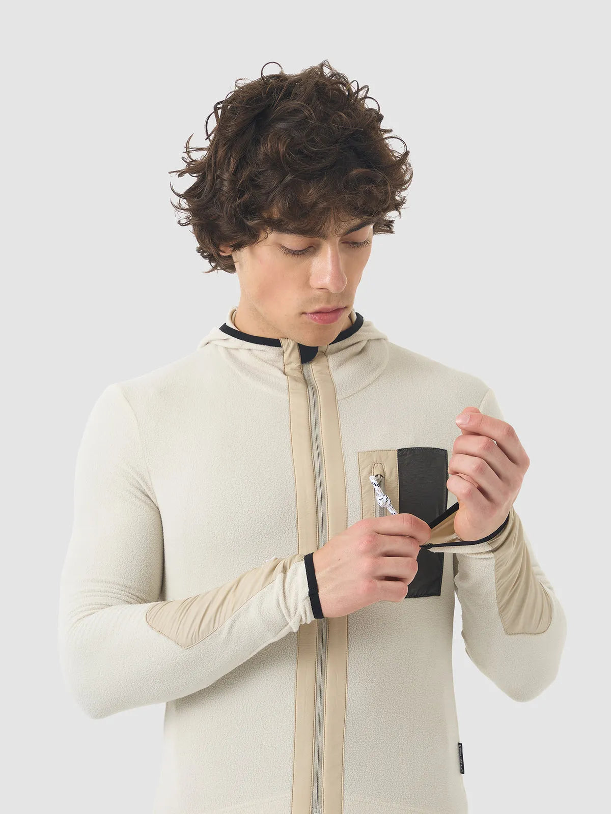 CAFE DU CYCLISTE Ingrid Men's Microfleece Jersey - Pearl Grey