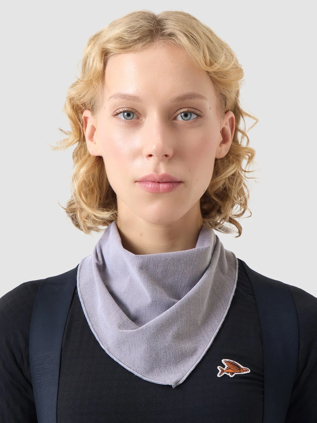 CAFE DU CYCLISTE Isaure Neck Warmer - Cold Dye Charcoal