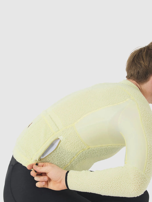 CAFÉ DU CYCLISTE Ivana Long Sleeve Jersey - Hay Green