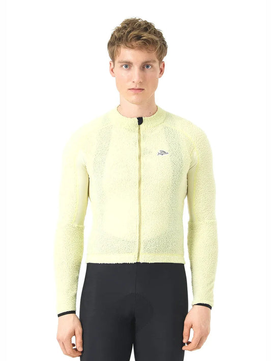 CAFÉ DU CYCLISTE Ivana Long Sleeve Jersey - Hay Green