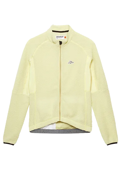 CAFÉ DU CYCLISTE Ivana Long Sleeve Jersey - Hay Green