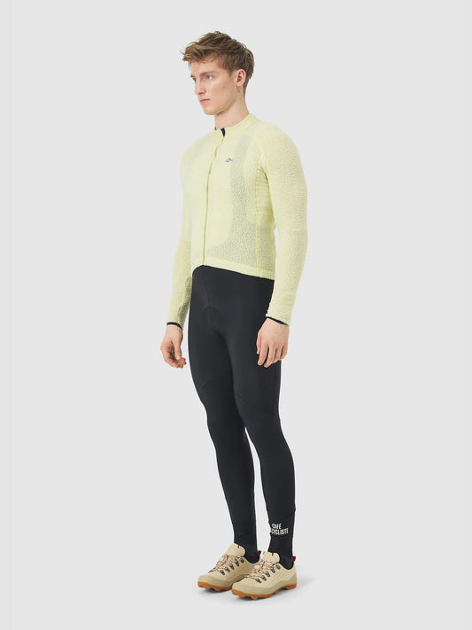 CAFÉ DU CYCLISTE Ivana Long Sleeve Jersey - Hay Green