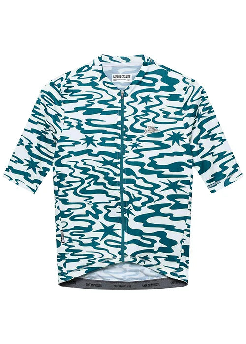 CAFÉ DU CYCLISTE Laurette Jersey - Stars Dark Sea