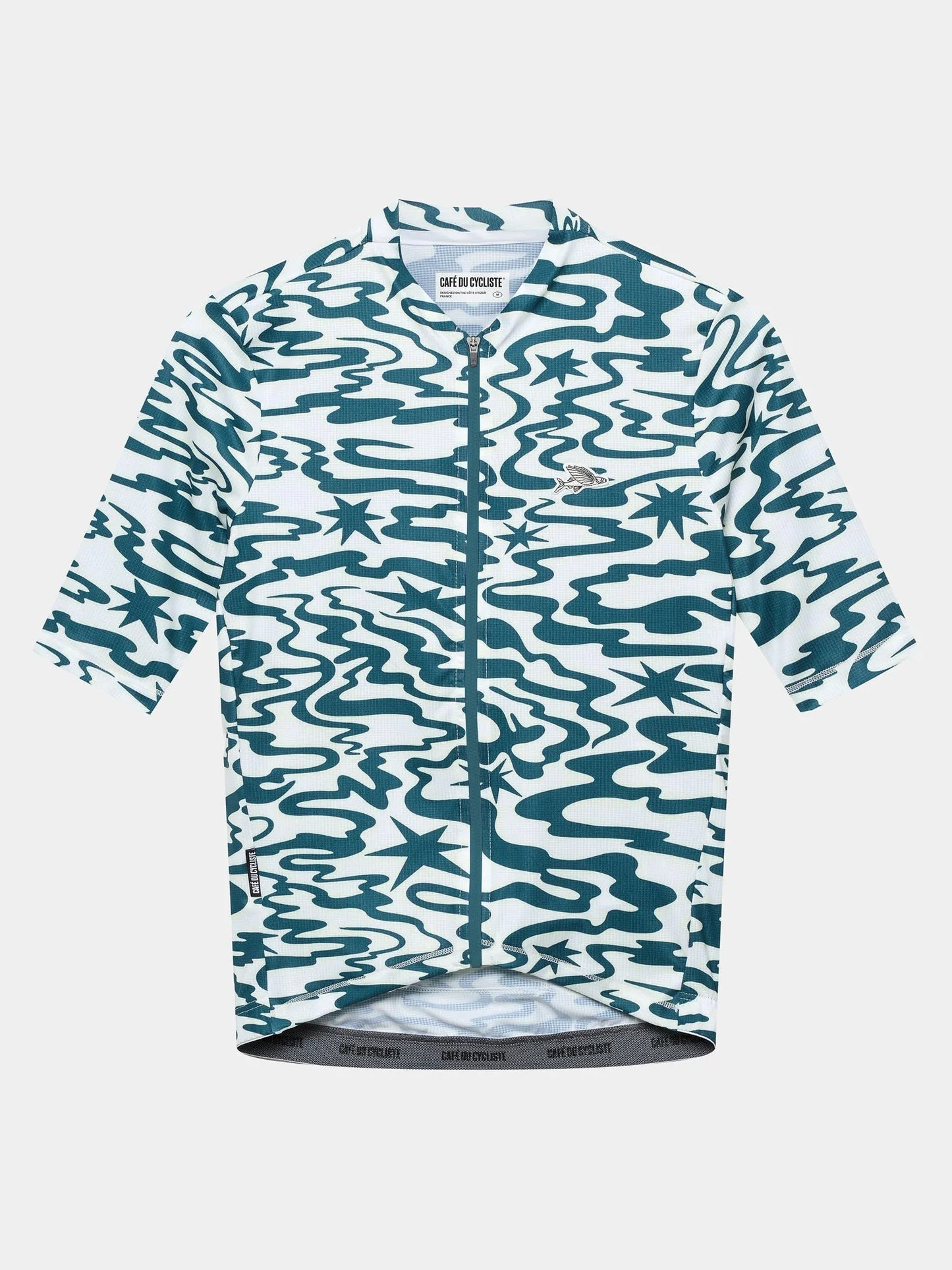 CAFÉ DU CYCLISTE Laurette Jersey - Stars Dark Sea