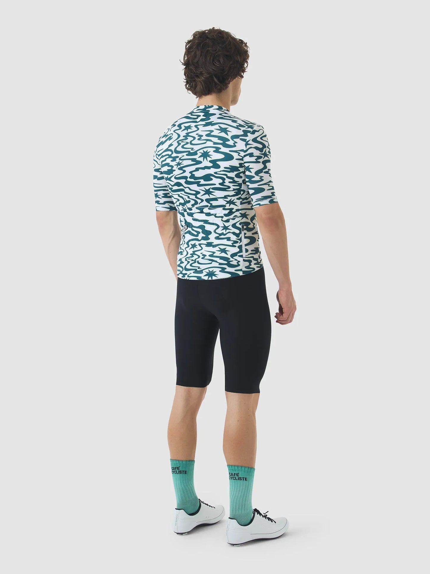 CAFÉ DU CYCLISTE Laurette Jersey - Stars Dark Sea