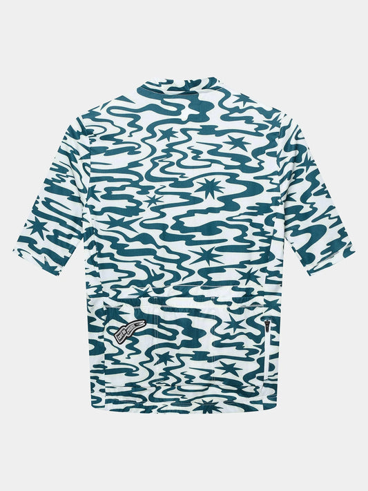 CAFÉ DU CYCLISTE Laurette Jersey - Stars Dark Sea