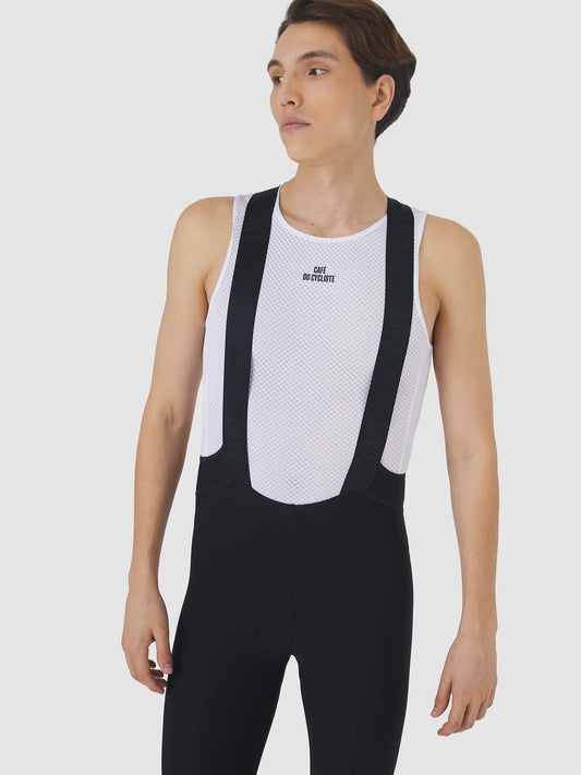 CAFE DU CYCLISTE Liliane Sleeveless Base Layer - White