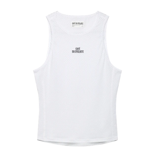 CAFE DU CYCLISTE Liliane Sleeveless Women Base Layer - White