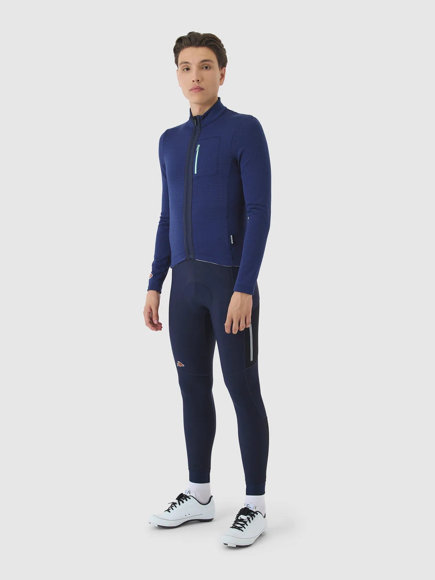 CAFE DU CYCLISTE Lorenne Audax Long Sleeve Jersey - Navy