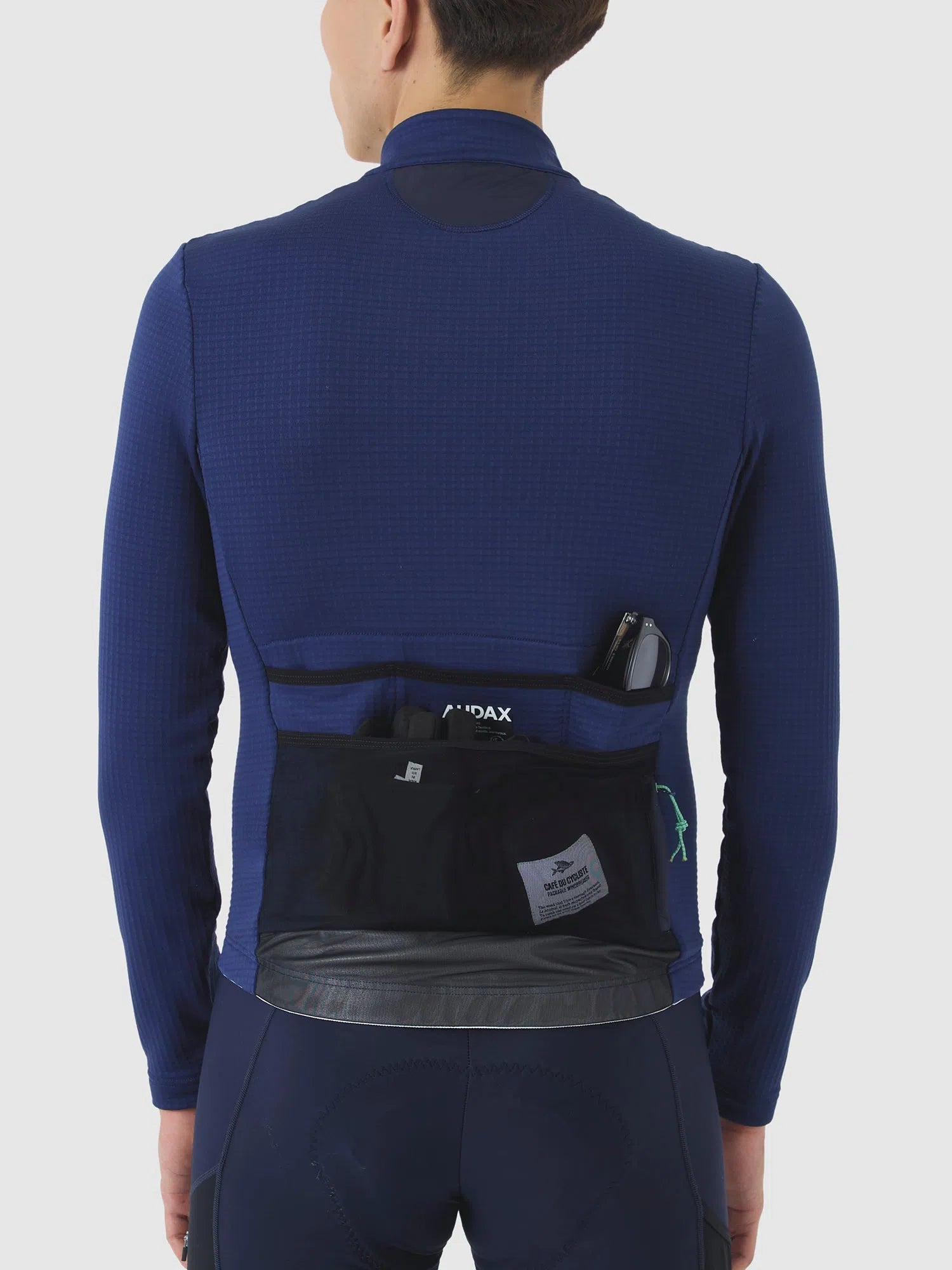 CAFE DU CYCLISTE Lorenne Audax Long Sleeve Jersey - Navy