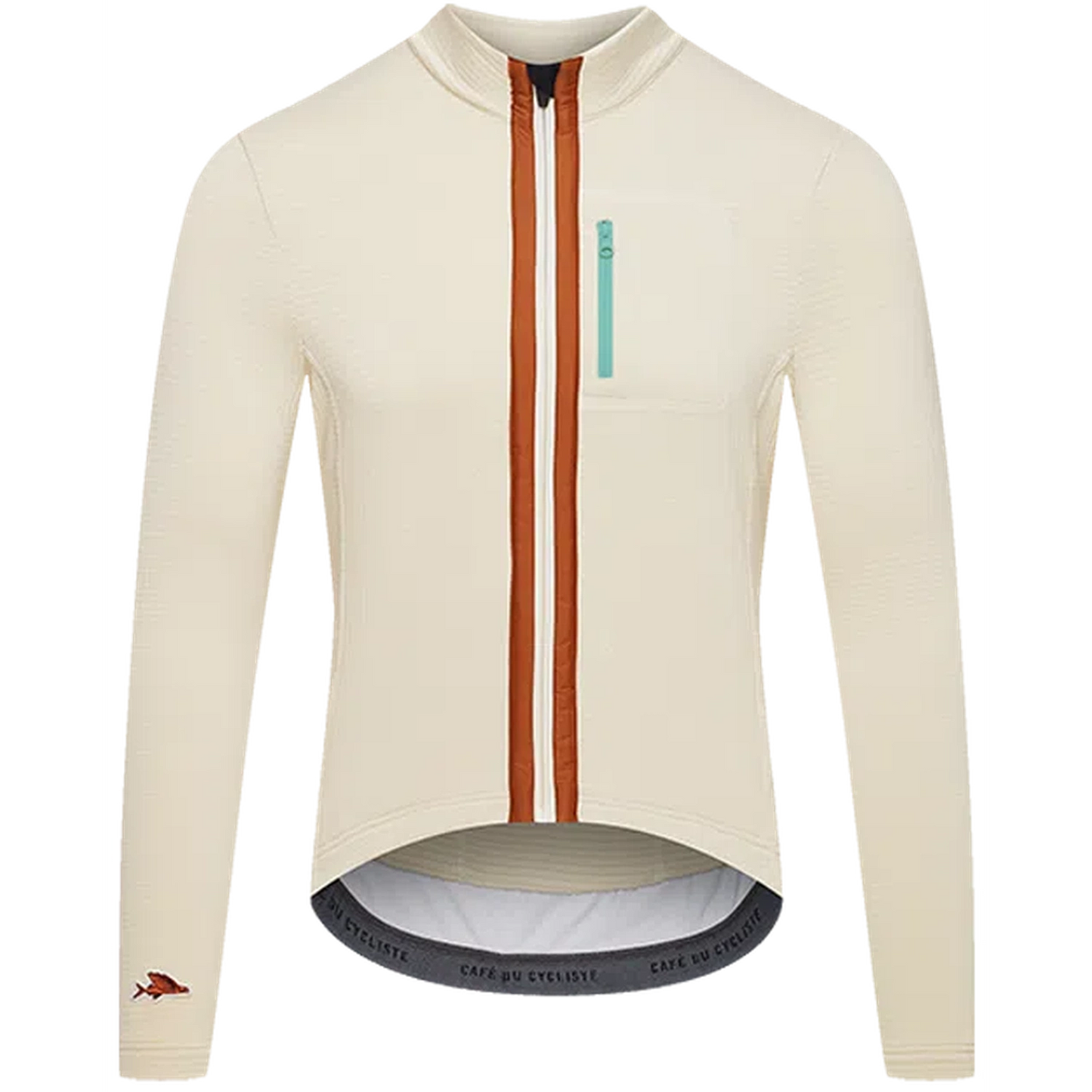 CAFE DU CYCLISTE Lorenne Audax Long Sleeve Jersey - Chalk